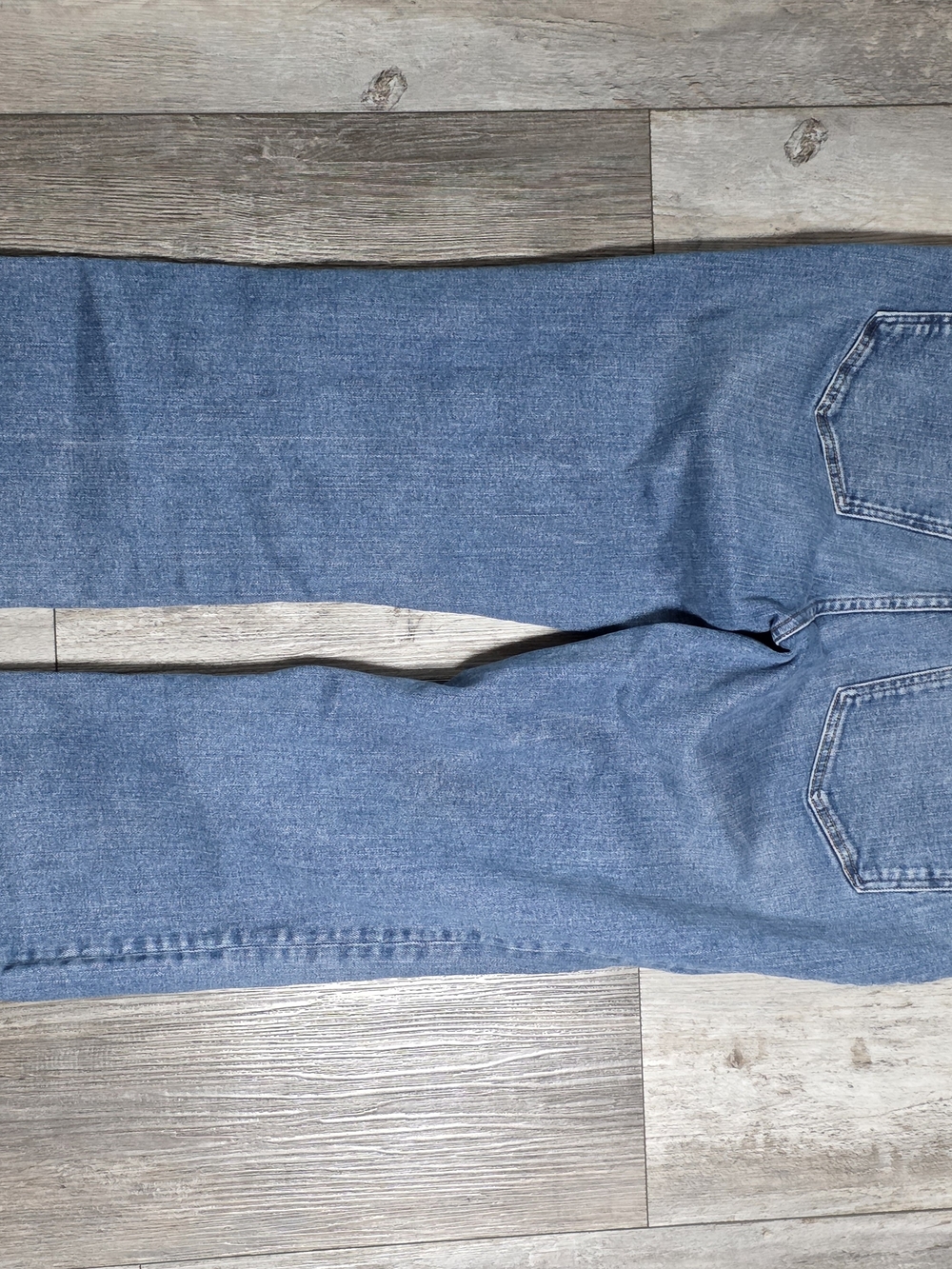 Madewell Women's Mid-rise Kick Out Mini-flare Rawhem Jeans Sz 31T - Picture 8 of 10